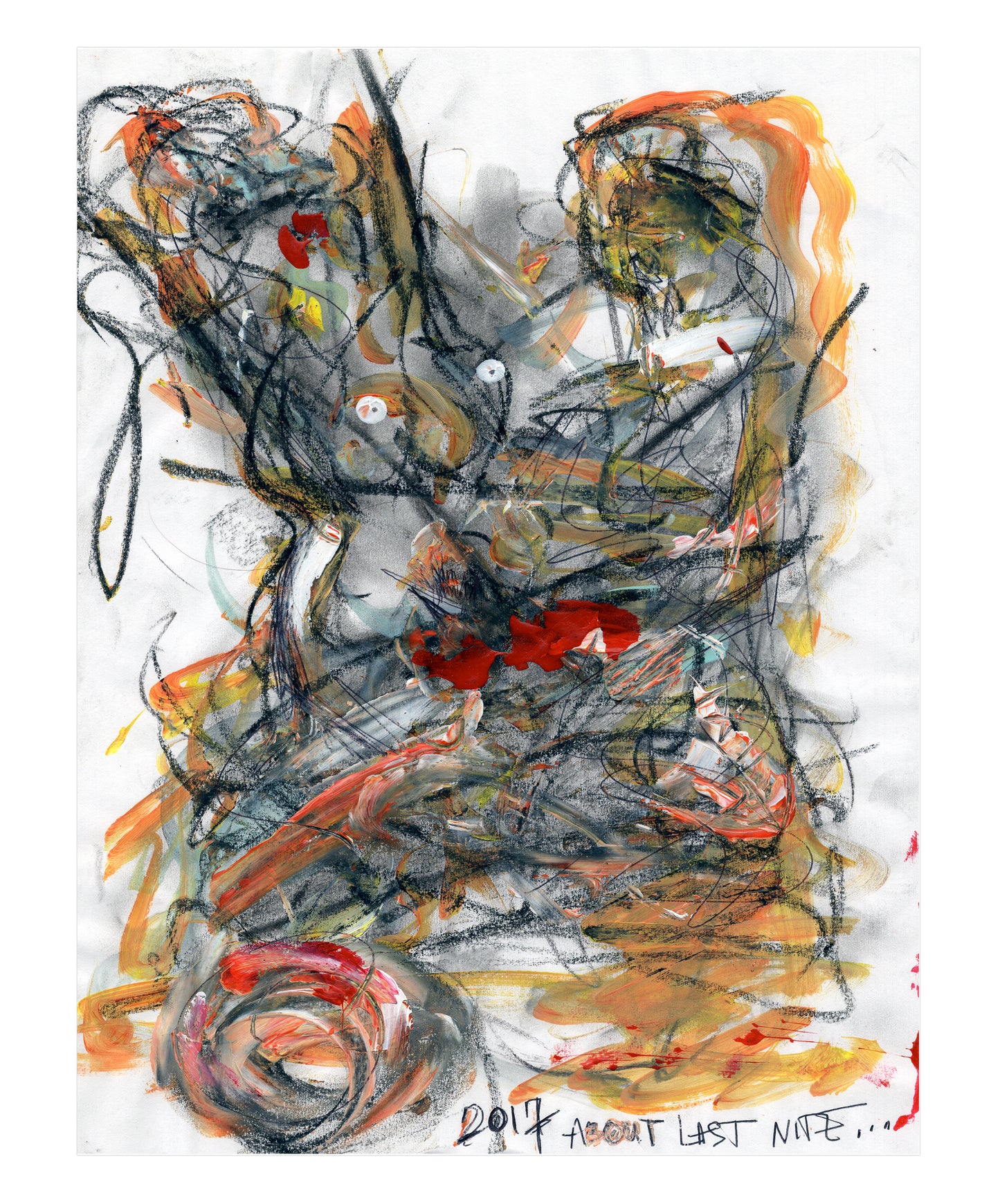 about last night – original artwork – '17