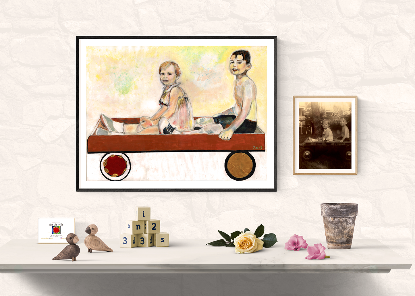 24 x 18" horizontal paper – commission example
