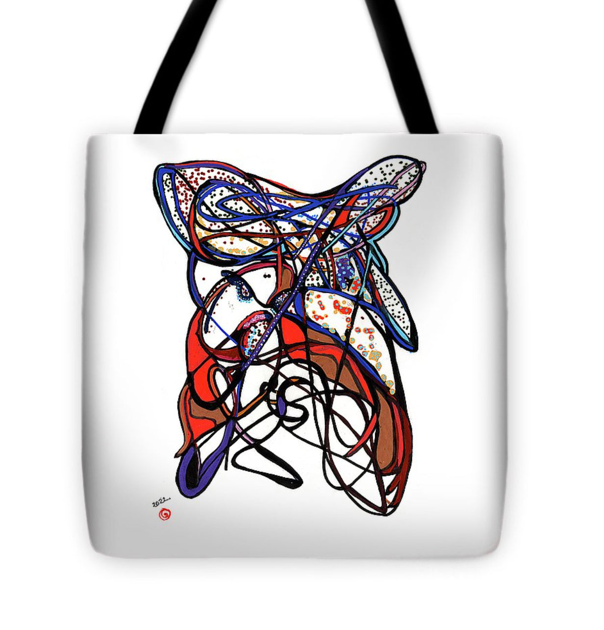 une femme avec chapeau et parasol – tote bag