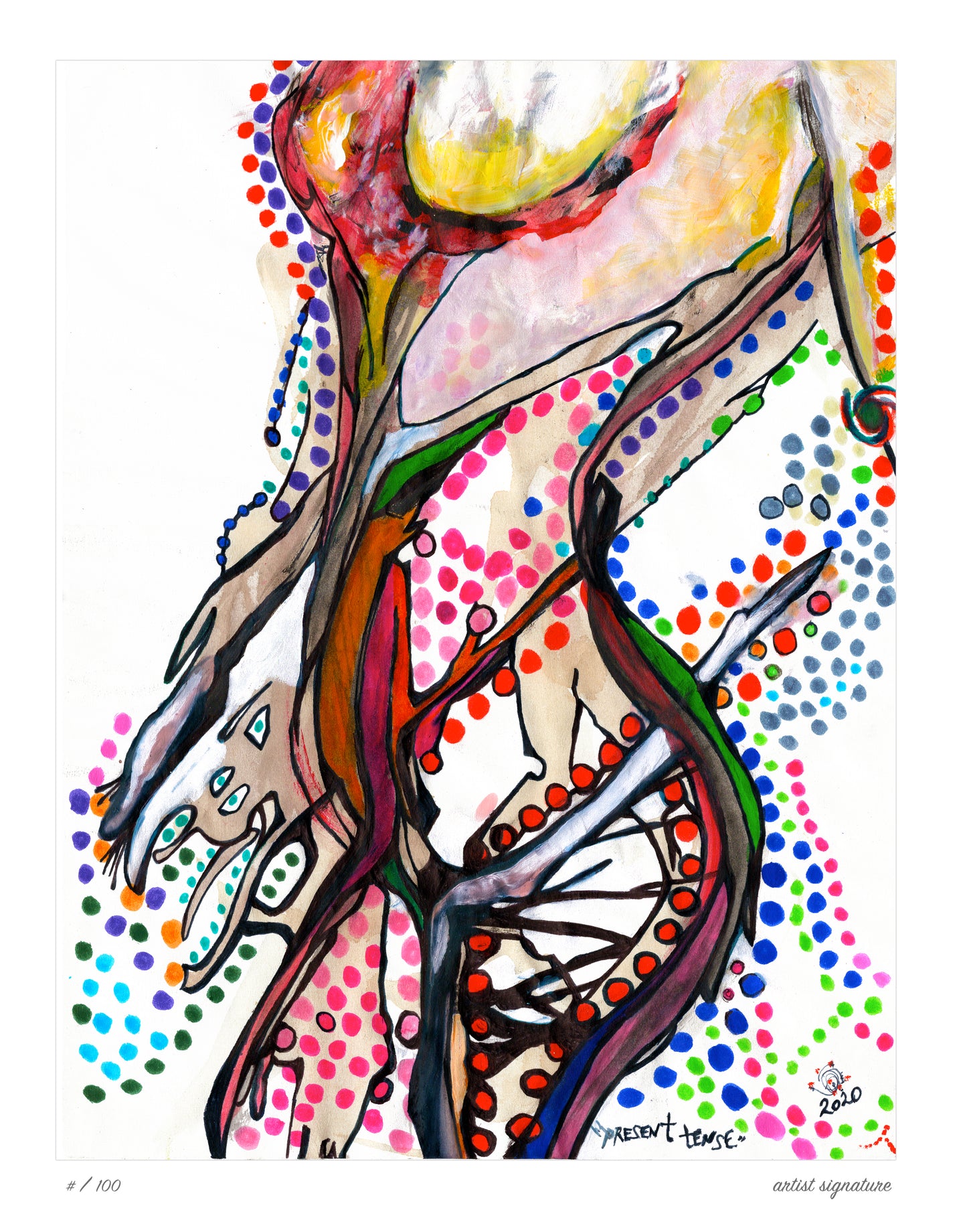 present tense – signed limited edition print –'20