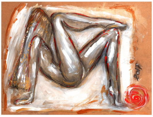 veiled nude – original artwork – '17